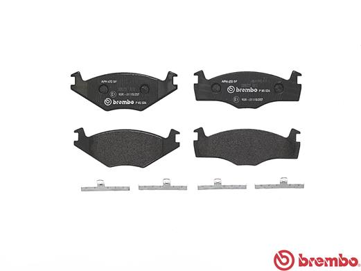 A.B.S. P 85 024 BREMBO Bremsbelagsatz, Scheibenbremse